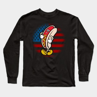 Hot Dog with Mustard Long Sleeve T-Shirt